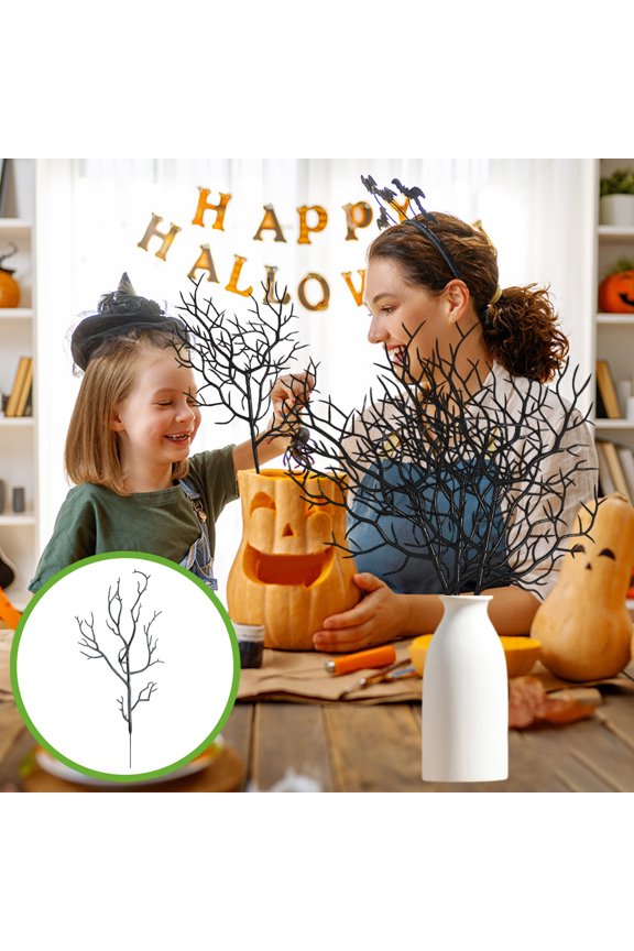 Halloween Decorations Artificial Black Dead Branches Home Decoration Flower Arrangement Wedding Christmas Halloween Festival Sale Clearance