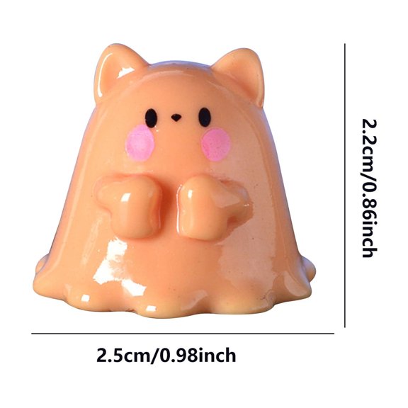 EUDIDV Halloween Figurines Halloween Small Animals Moss Small Ornaments Cute And Silly Ghost Pig Accessories Halloween decorations Creepy Tabletop Decor