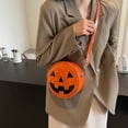thumbnail image 1 of EUDIDV Halloween Pumpkin Decorations Halloween Devil Pumpkin Bag Chain Crossbody Bag High-end Shoulder Bag For Women, 1 of 7