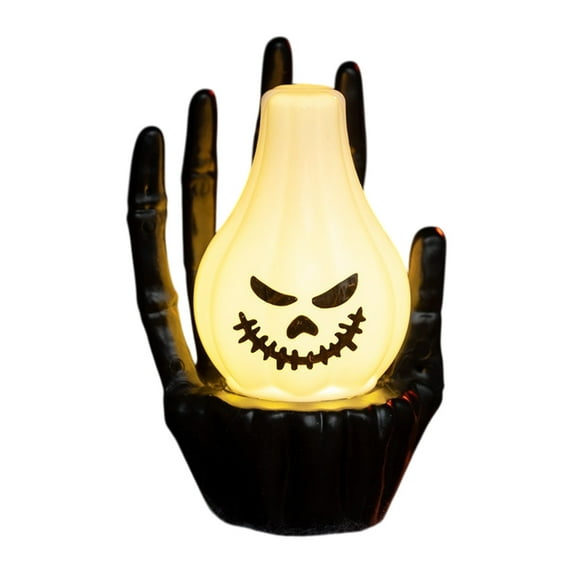 EUDIDV Halloween lights Ghost Decorative Lights Halloween Luminous Ghost Hand Night Light Gift Pumpkin Lights Ghost Lights Ornaments Decoration Hanging Toys