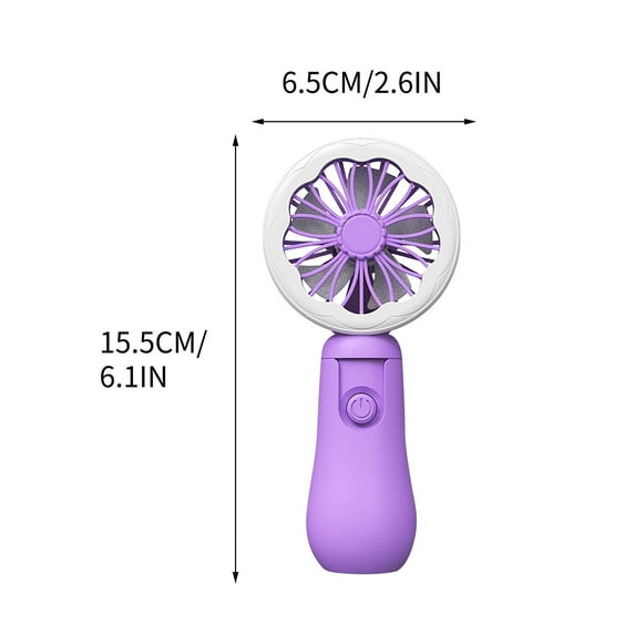 EUDIDV Hand Held Fan Rechargeable 2023 New Handheld Fan USB Small Fan Portable Desktop With Built-in Night Light Including USB Data Cable USB Fan Portable