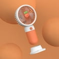 thumbnail image 1 of EUDIDV Hand Held Fan Rechargeable Cute Fruit Handheld Small Fan Girl Student Children Portable Desktop Lazy Phone Summer USB Fan Portable, 1 of 3