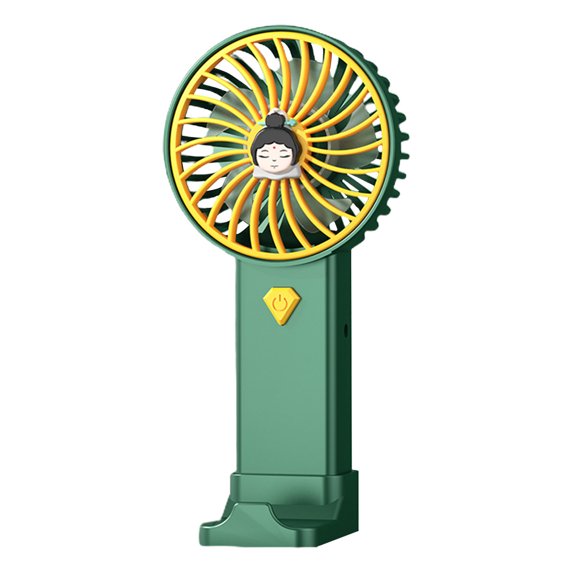 EUDIDV Hand Held Fan Rechargeable Style Handheld Small Fan A Must-have Little Gadget For Summer Outings Phone 5-leaf Fan Blades Provide Strong Supply The Can Be Used In Multiple Scen USB Fan Portable