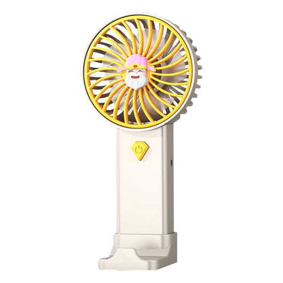 EUDIDV Hand Held Fan Rechargeable Style Handheld Small Fan A Must-have Little Gadget For Summer Outings Phone 5-leaf Fan Blades Provide Strong Supply The Can Be Used In Multiple Scen USB Fan Portable