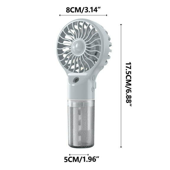EUDIDV Handheld Mini Fan USB Rechargeable Portable Spray Fan Small Portable Spray Water Replenishing Fan Rechargeable Handheld Fan