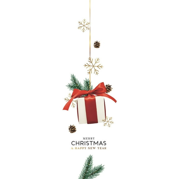 EUDIDV Holiday Decorations Merry Christmas Window Decoration Wall Sticker Xmas Tree Ornaments
