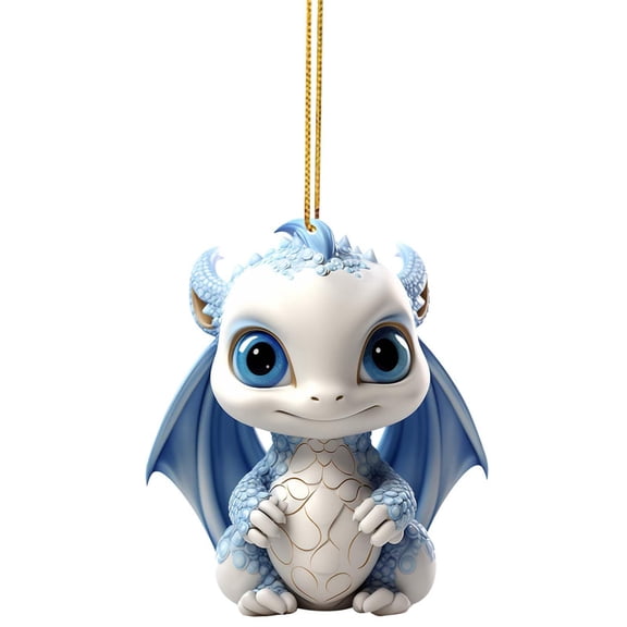 EUDIDV Holiday Decorations Party Christmas Cute Flying Dragon Baby Christmas Unique Shape Christmas Tree Hanging Decoration Xmas Tree Ornaments