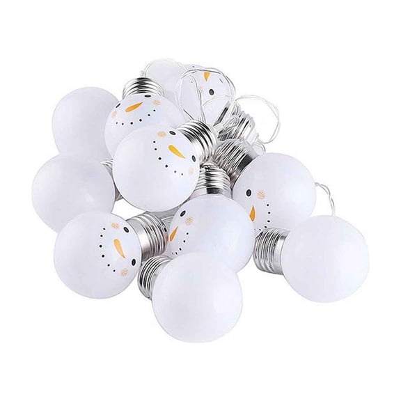 EUDIDV Holiday Decorations Santa Claus Window Curtain Lights String Lamp Party Decor With 10 LED Beads Xmas Tree Ornaments