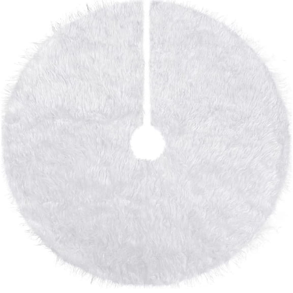 EUDIDV Holiday Tree Skirt Seasonals Decoration Pures White Plush Christmas Tree Skirt Christmas Tree Apron Plush Tree Skirt Christmas Tree Venue Setup Decoration Tree Skirt Decorative Tree Skirt