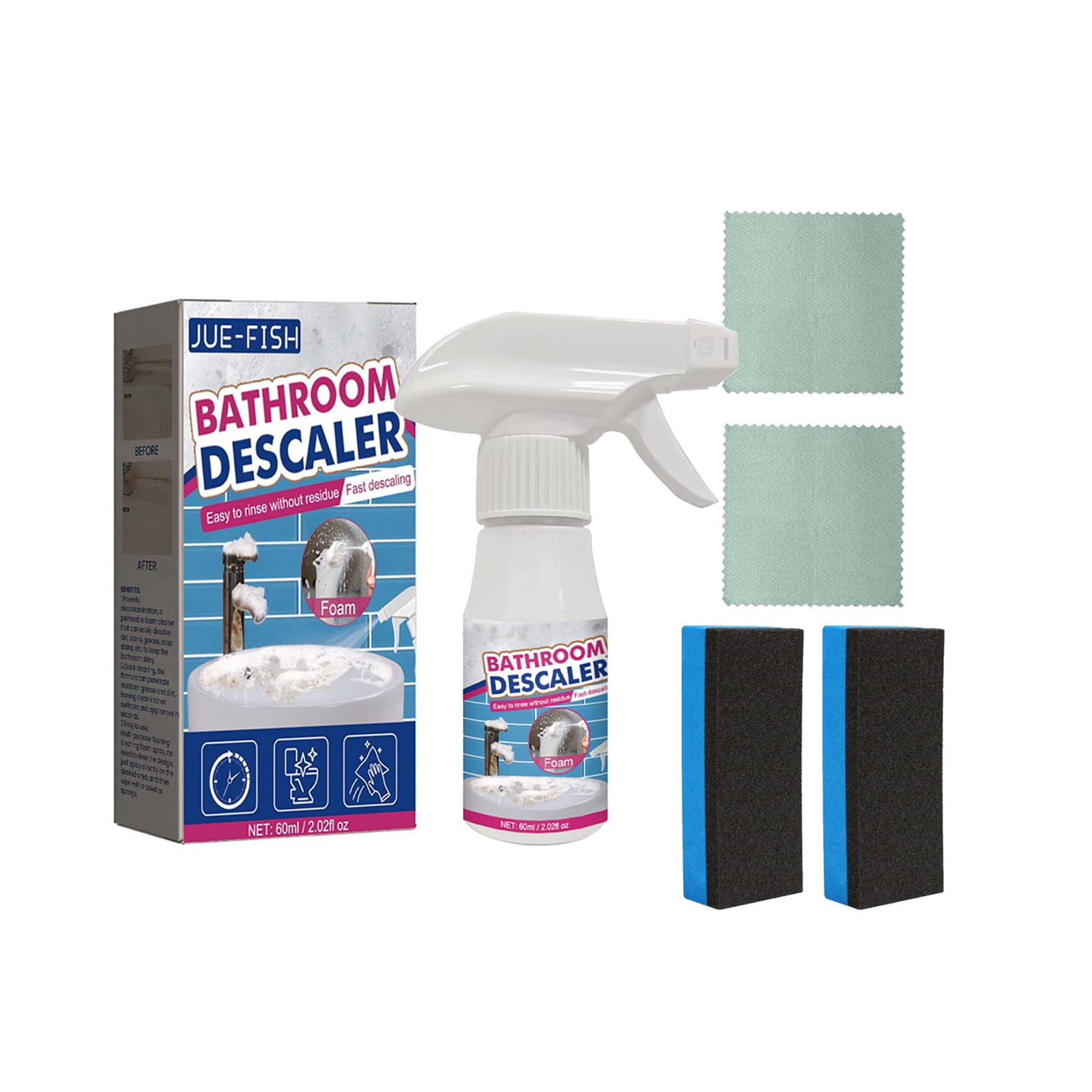 EUDIDV Home Clearance Bathroom Cleaner Bathroom Glass Descaler to Tile