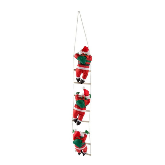 EUDIDV Home Decor Accents Christmas Decor 3 Santa Claus Climbing On Rope Ladder Christmas Ornament For Christmas Tree Party Home Door Wall Decoration Home Decor Clearance Accents