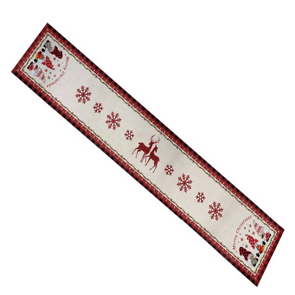 EUDIDV Home Decor Accents Christmas Home Decoration Supplies Knitted Fabric Table Runner Christmas Tablecloth Home Decor Clearance Accents