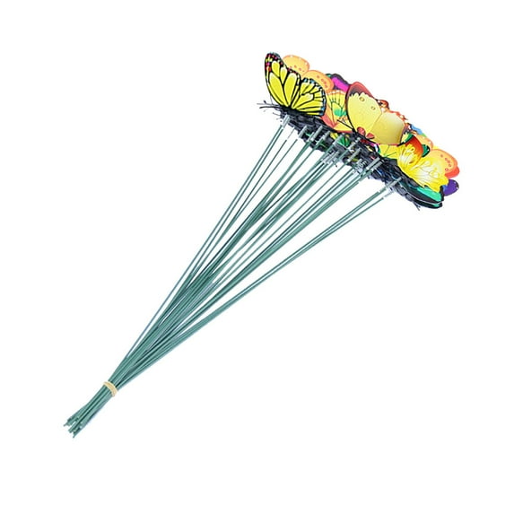 EUDIDV Home Decor Accents Stakes Outdoor Yard Planter Flower Pot Bed Garden Decor Butterflies Home Decor Clearance Accents