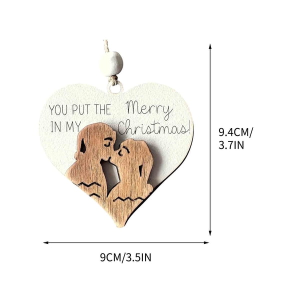 EUDIDV Home Decor Accents Valentine's Day Love Gift Couple Decoration Love Wood Chip Pendant Home Decor Clearance Accents