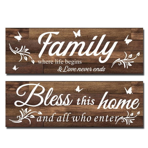 EUDIDV Home Decor Clearance Family Home Three-dimensional Wooden Wall Sticker For Home Decoration Wall Sticker Home Decor Items