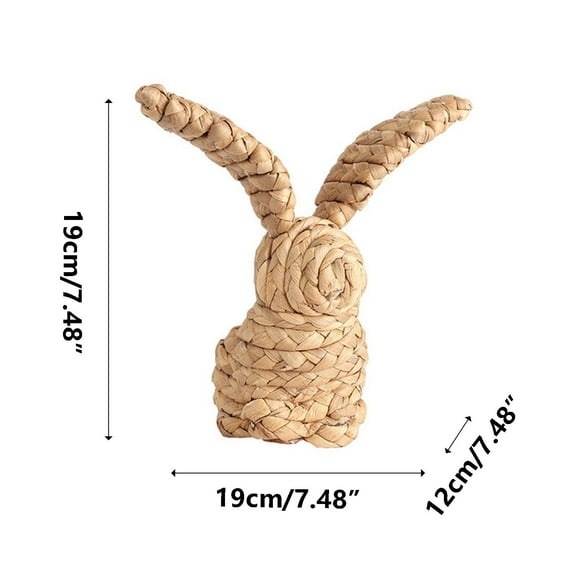 EUDIDV Home Decor Clearance Hand Woven Easter Bunny Easter Decorations Home Crafts Ornaments Home Decor Items