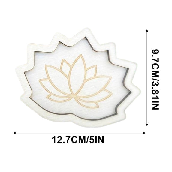 EUDIDV Home Decor Clearance Wooden Crystal Lotus Mini Tray Crafts Crystal Stone Tray Decoration Home Decor Items