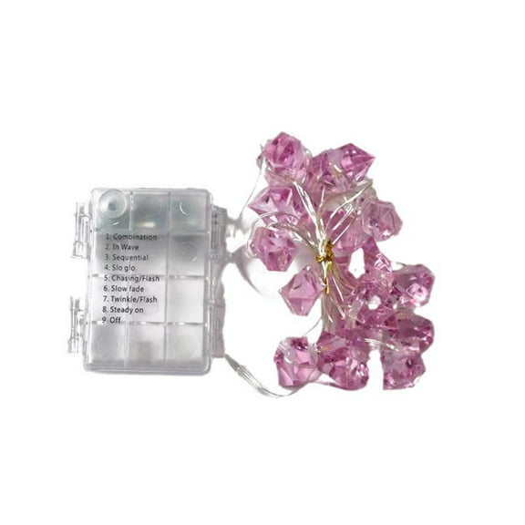 EUDIDV Home Decor Items Decorative Fairys Lights Natural Fluorite StringLights Irregular Crystal Stone String Lights Indoor AndOutdoor Wedding Bedroom Birthday Party Decoration Decorative Accessories