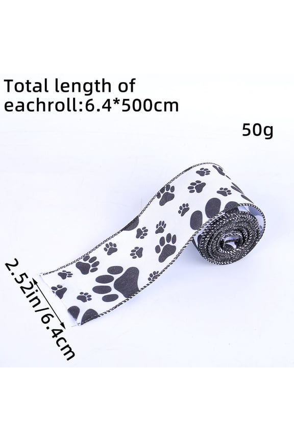 Home Decor Items Dog Claw Ribbon Kitty Puppy Pet Bow Decoration Ribbon Gift Ribbon Decorative Accessories