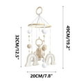 thumbnail image 1 of EUDIDV Home Decor Items Infant Crib Mobile Ceiling Mobile Sensory Toy Cute Nursery Mobile Decor Wooden For Infant Anniversary Bedroom Living Room Girls Khaki Decorative Accessories, 1 of 5