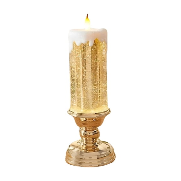 EUDIDV Home Decor Items LED Water-filled Wax Candle Lamp Decorative Accessories