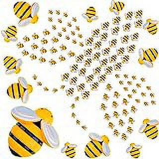 EUDIDV Home Decor Items Miniature Bee 40 Pcs Small Plastic Resin Decorations For Decorations And Bee Themed Birthday Party Table Decorations Decorative Accessories