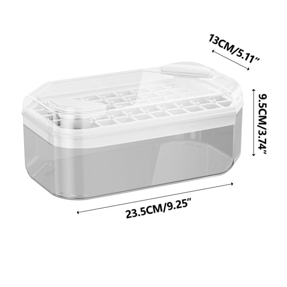 EUDIDV Household Ice Making Box Ice Ice Block Ice Block Storage Box One Click Press Ice Ice Box Set;Ice Cube Tray; Ice Lattice Mold