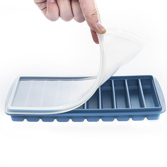 EUDIDV Ice Lattice Ice Cube Tray Strip Shape Ice-Cube Maker Ice Tray Storage Container With Cover Ice Lattice Mold Ice Molds for Whiskey