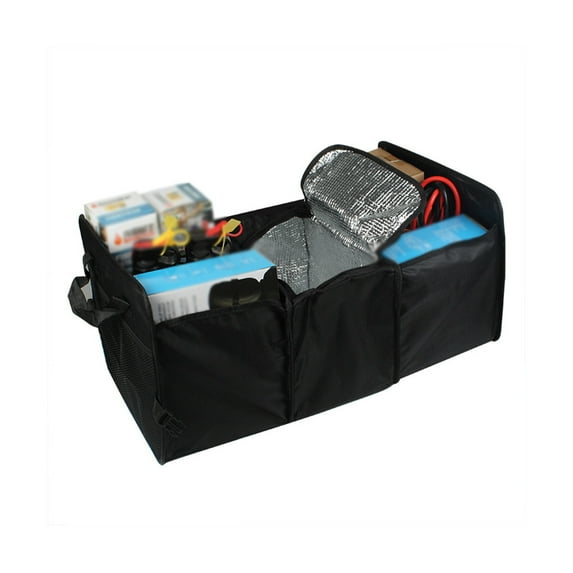 EUDIDV Insulated Lunch Tote Car Trunk Organizer -, Multi-Compartment Automotive SUV Car Organizer For Storage - Truck & Car Accessories For Women And Men Premium Insulation