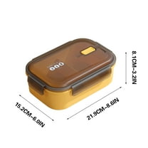 EUDIDV Insulated Travel Mug Stainless Steel Insulated Lunch Box For Office Workers Large Capacity Lunch Box Student Compartment Lunch Tray Thermos