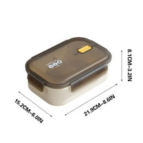 EUDIDV Insulated Travel Mug Stainless Steel Insulated Lunch Box For Office Workers Large Capacity Lunch Box Student Compartment Lunch Tray Thermos