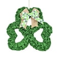 thumbnail image 1 of EUDIDV Irish Day Irish Ribbon Wreath St. Patrick's Day Wreath Wreath Door Hanging Wall Decoration St Patrick's Charm Products, 1 of 7