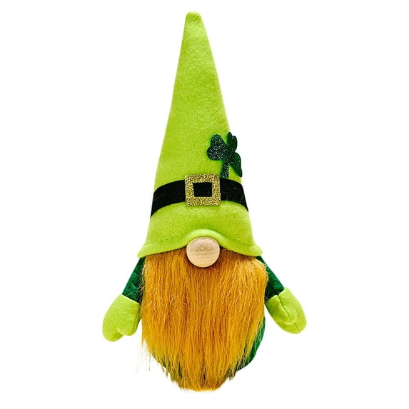 EUDIDV Irish Day St. Patrick's Day Decorations Irish Day Faceless Doll Rudolph Ornaments Charm Products