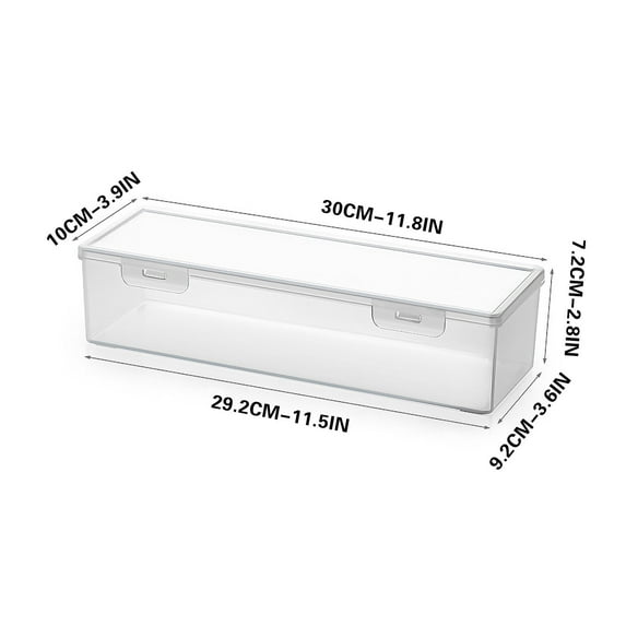 EUDIDV Leakproof Kitchen Food, Grain And Miscellaneous Grain Storage Box, Sealed With Cover, Noodle Storage Box, Food Grade Refrigerator, Transparent Preservation Box Leakproof Food Box