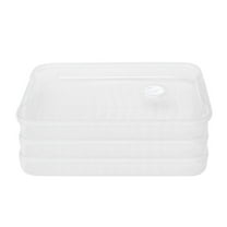 EUDIDV Leakproof Storage Box, Food Preservation Box, Multi-layer Freezer Box, Household Refrigerator, Multi-layer Food Timer Freezer Box Leakproof Food Box