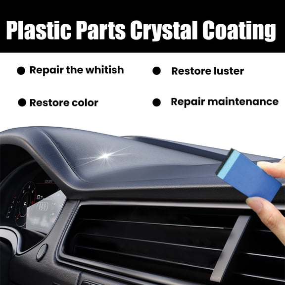 EUDIDV Leather Repair 3pc Crystal Coating for Car Plastic Parts Crystal Coating Plastic Parts Crystal Coating for CarEasy To Use Car Refresher Great Gloss Protection 30ml Leather Restoration Cream