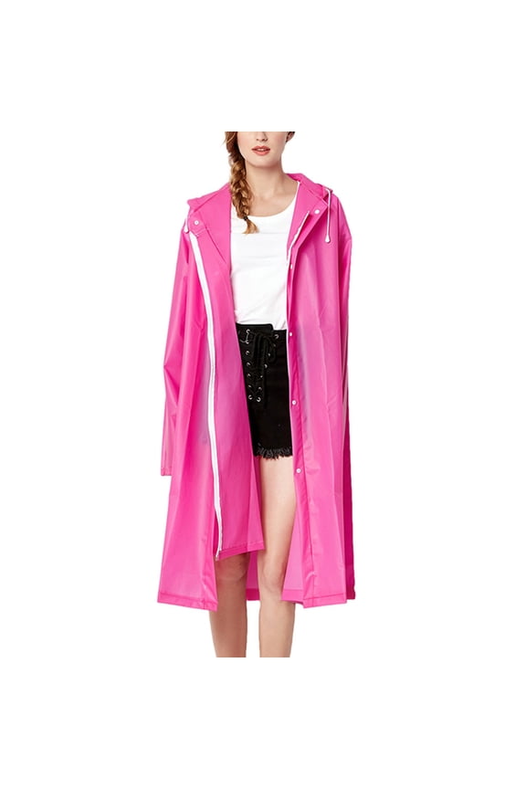 Lightweight Raincoat Long Transparent Men Women Hooded Jacket Rainproof Raincoat Rain Coat Durable Rain Shield Raincoat for Adults