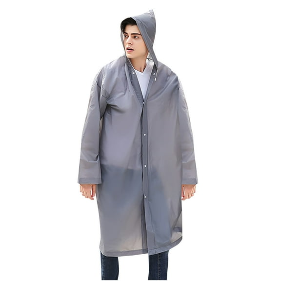 EUDIDV Lightweight Raincoat Women And Man Casual Long Sleeve Windbreaker Raincoat Durable Rain Shield Raincoat for Adults