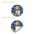 thumbnail image 1 of EUDIDV Nativity Ornament Christmas Circular Sticker Snowman Santa Claus Tree Window Sticker Decorative Sticker Xmas Decor Items, 1 of 4