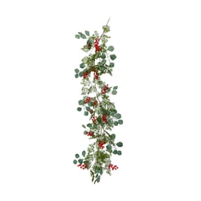 EUDIDV Nativity Ornament Simulation Plants Atmospheres Arrangement Simulation Christmas Red Fruit Pines Needle Decoration Christmas Pines Vines Xmas Decor Items