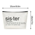 thumbnail image 1 of EUDIDV Ornament&nbsp;Storage Sister Sister Gift Missing You Send Love Makeup Case Toiletry Bag Friend Makeup Bag For Friend Gifts Storage Bins, 1 of 4