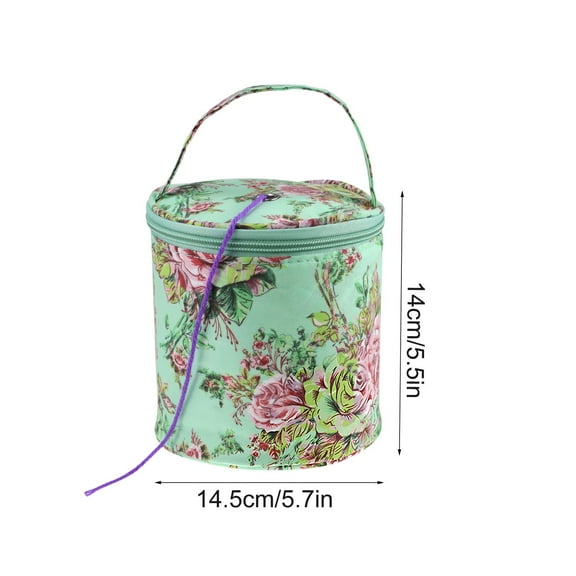 EUDIDV Ornament Storage Wool Bag Storage Organizer Yarn Storage Bag Knitting Bag Portable Yarn Holders Carry Case Storage For Crochet Hook Travel Crochet Hook Organizer Storage Bins