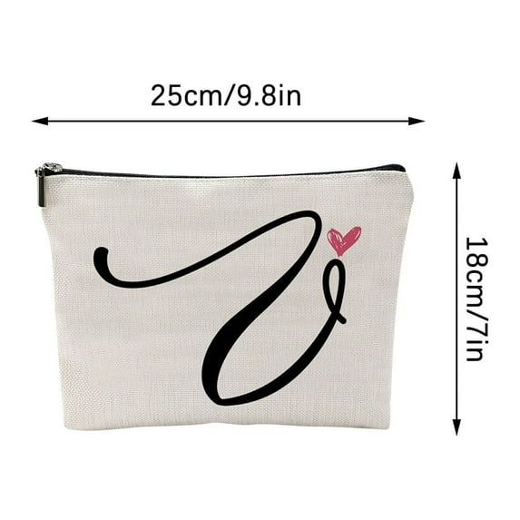 EUDIDV Ornament Storage You Send Love Makeup Case Toiletry Bag Friend Makeup Bag For Friend Gifts Storage Bins