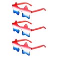 thumbnail image 1 of EUDIDV Patriotic Decor 3 Pack Red White Blue Pentagram Eyeglasses For Independence Labor Day Sunglasses Glasses For Party Props Accessories Decorations Party Supplies​, 1 of 3