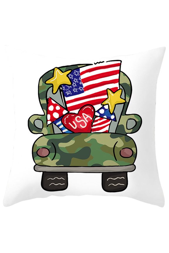 Patriotic Decor 4th Of July Cushion Covers , Stars Flag Patriotic Cushion Covers, 4th Of July Decor For For Sofa Bedroom Home Decor Party Supplies