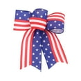 thumbnail image 1 of EUDIDV Patriotic Decor Independence Day Flag Star Ribbon Bow - Patriotic Decor For 4th Of July Party Supplies​, 1 of 3