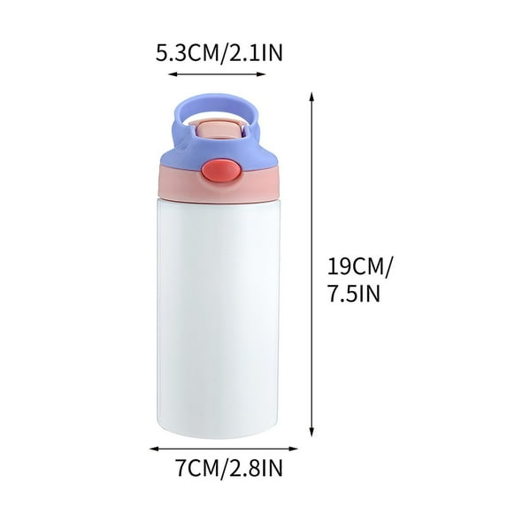 EUDIDV Personalized Kids Water Bottles 12oz Custom Insulated Stainless Steel Water Bottle for Girls Boys with Straw Lid Children Cups Gifts for School Travel,Insulated Water Bottle for Kids