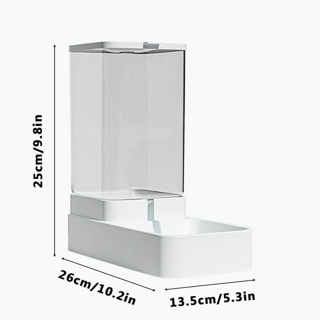 EUDIDV Pet Feeding Tools Automatic Cats Feeder Smart Timed Cats Feeding Station 3.8L Auto Dog Waterer Bowl Dispenser Dispense Pet Food Container Programable Dry Food Dispenser Creature Care Feeder