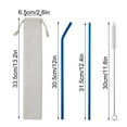 thumbnail image 1 of EUDIDV Plastic&nbsp;Straws&nbsp;Disposable;304 Color Metal Stainless Steel Straws Portable Set Reusable Bar Drinks Milk Tea Straws;for Festivals,Parties and Camping, 1 of 5