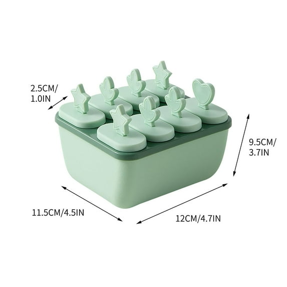 EUDIDV Popsicles Molds Creative Large Capacity 8 Popsicles Baby Popsicle Making Tool Reusable Popsicle Making Tool Popsicle Mold Trays Popsicle Molds for Kids
